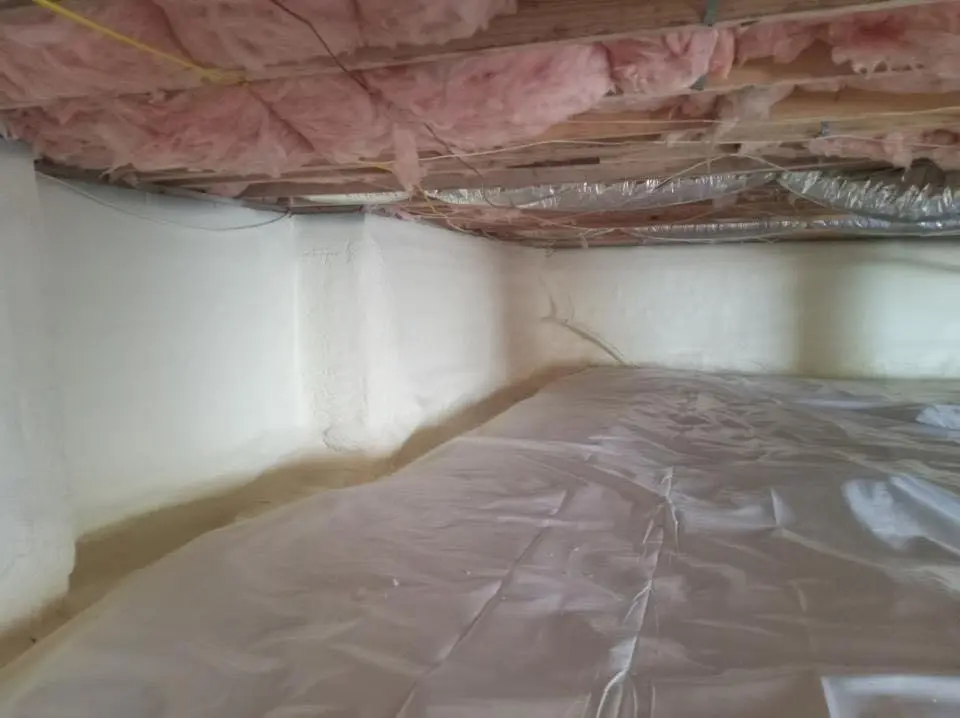 Crawl space encapsulation with closed-cell spray foam for Roof Maintenance in Mobile