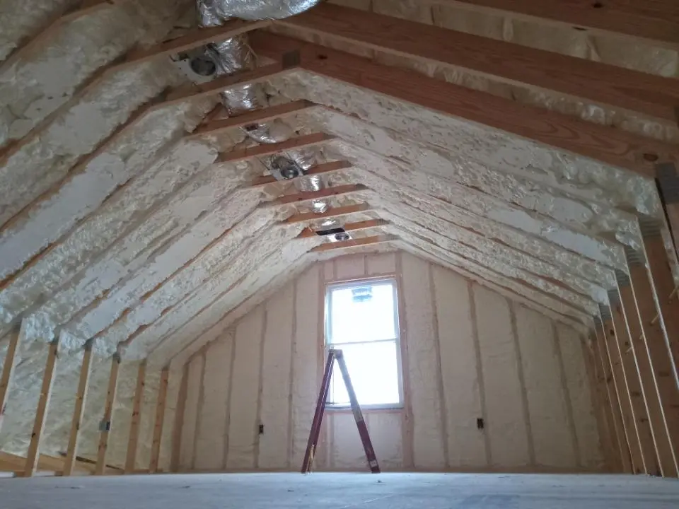 Spray foam roofing application for Crawl Space Insulation project in Mobile